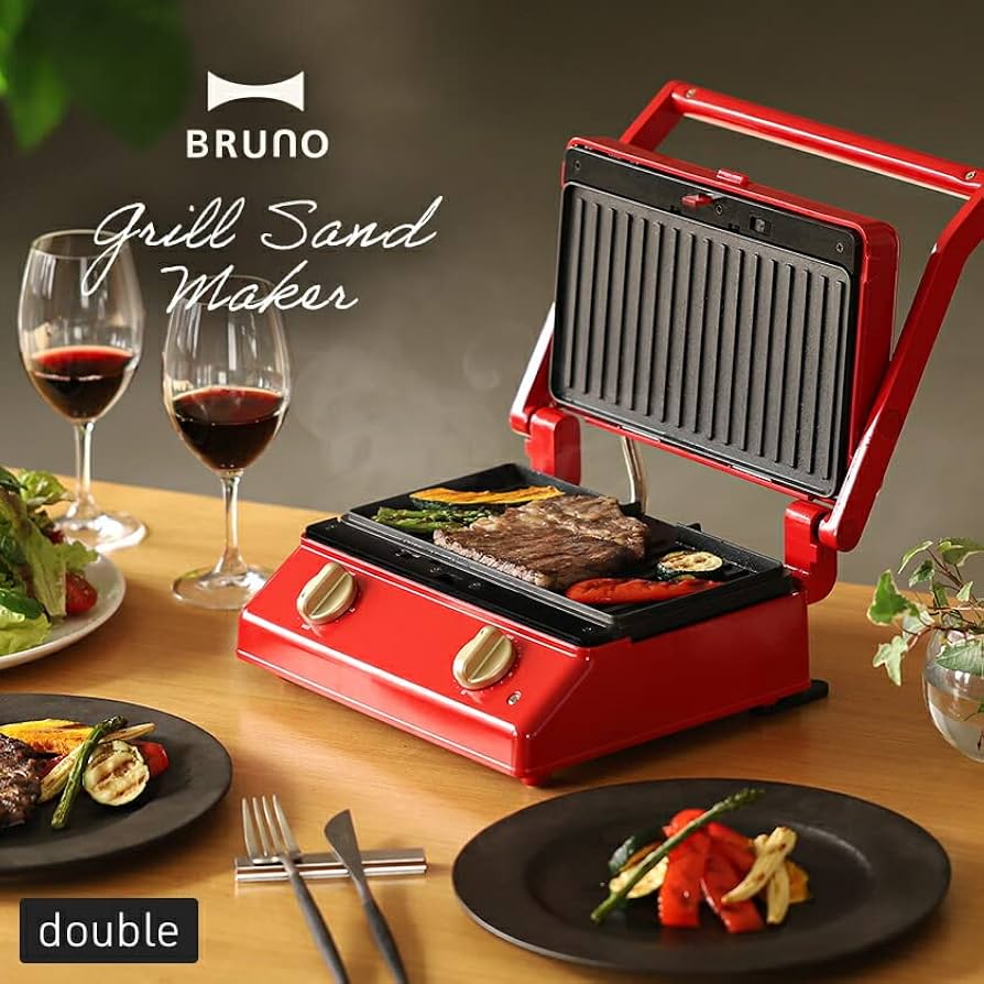 Amazon | [ブルーノ] グリルサンドメーカー ダブル BOE084 【7760822