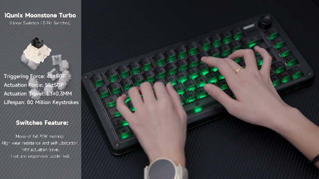 Amazon.com: IQUNIX ZX75 Dark Side RS 75% RGB Mechanical Keyboard