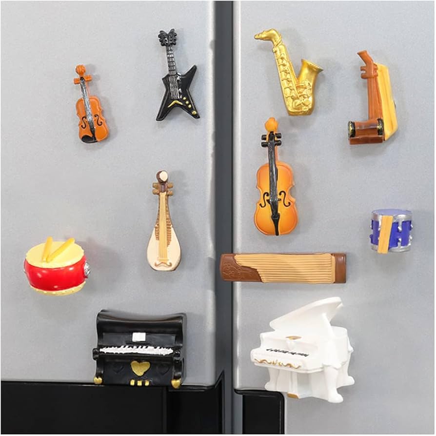 Amazon.co.jp: WAYUTO 11個 かわいいミニチュア楽器用マグネット