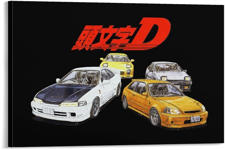 Amazon.co.jp: 頭文字d イニシャル D ポスター アートパネル 装飾画