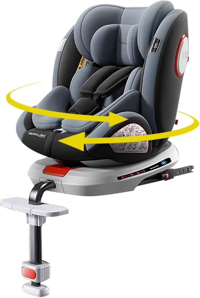 Amazon | HZDMJ チャイルドシート 360度 回転式 ISOFIX対応 成長に