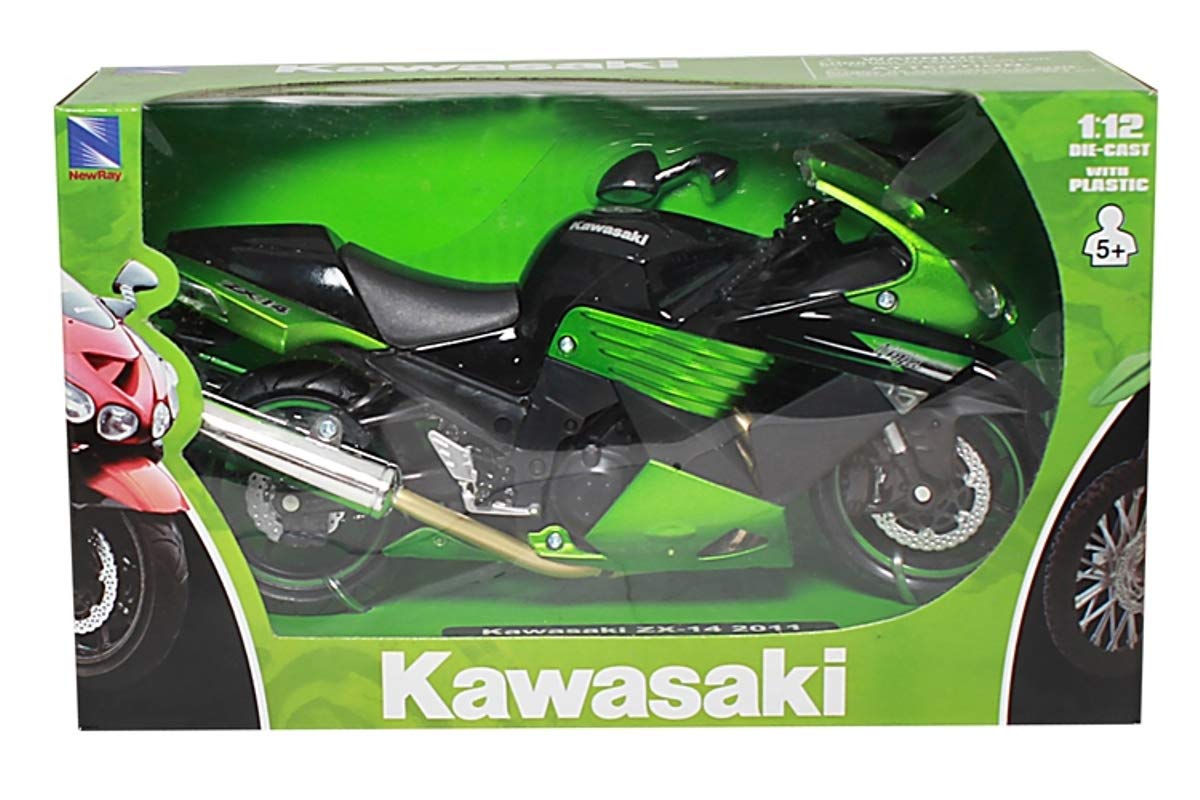 Amazon.com: New Ray 2011 Kawasaki ZX-14 Ninja Green Motorcycle