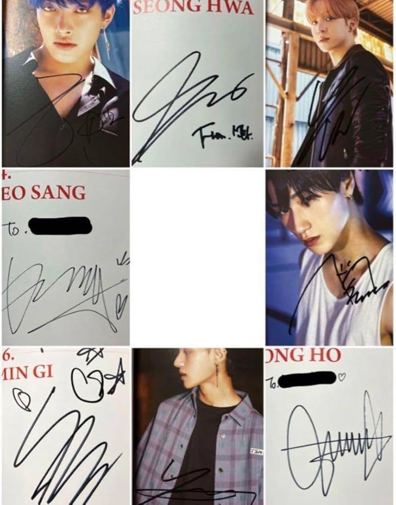 ATEEZ 直筆サイン入り ポラロイド チェキ ウヨン ateez ウヨン 直筆