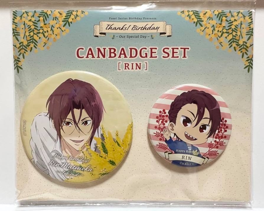 Free!ES ムック本 缶バッジ 松岡凛 Free! 松岡凛 ムック本 缶バッジ