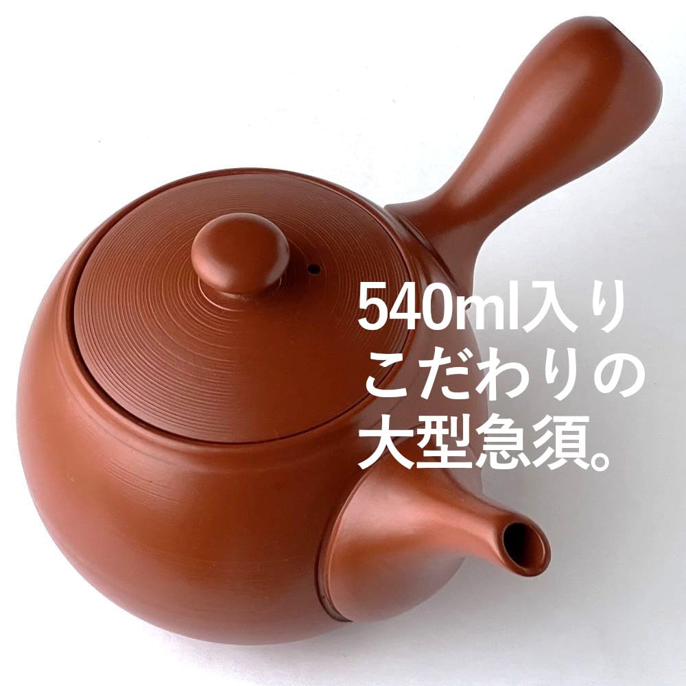 未使用 常滑焼 急須のオブジェ ☆高さ約30.5cm,幅中央最大約29cm☆ 未