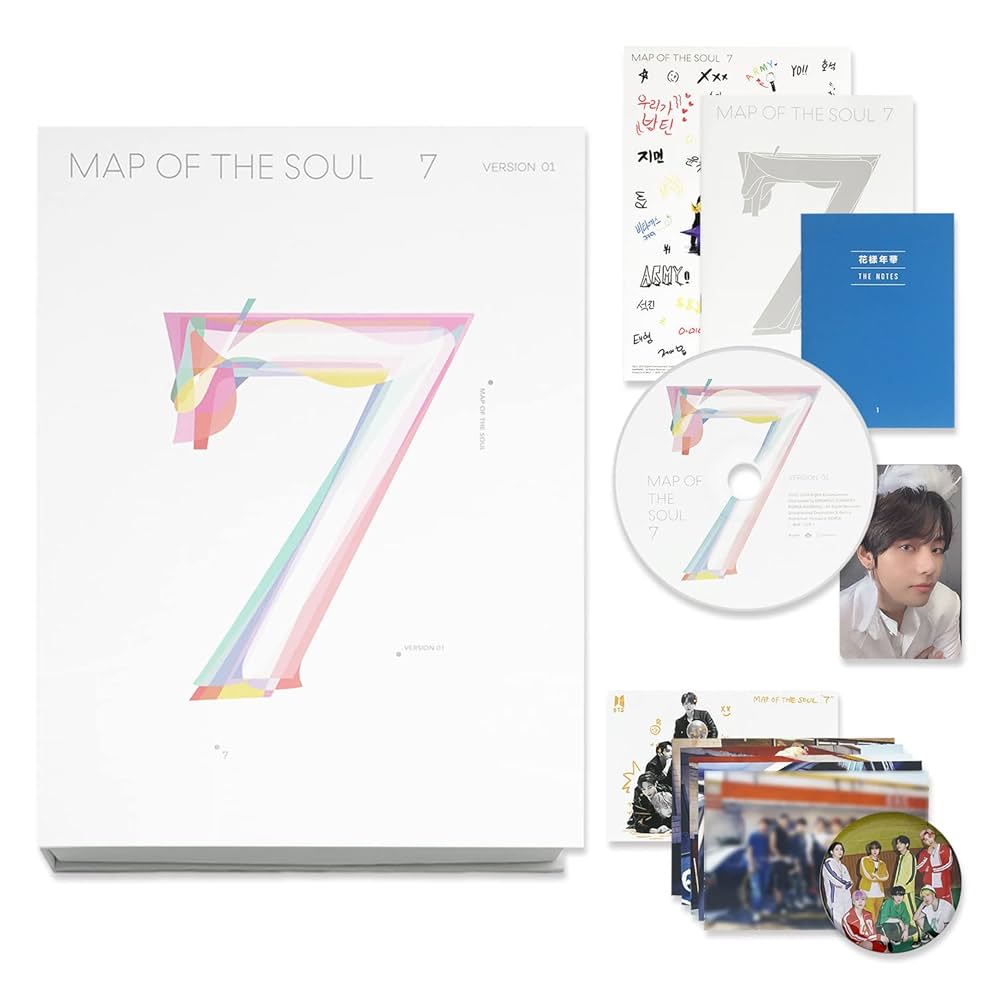 BTS Album - MAP OF SOUL : 7 [ 1 ver. ] Package + Photo Book +