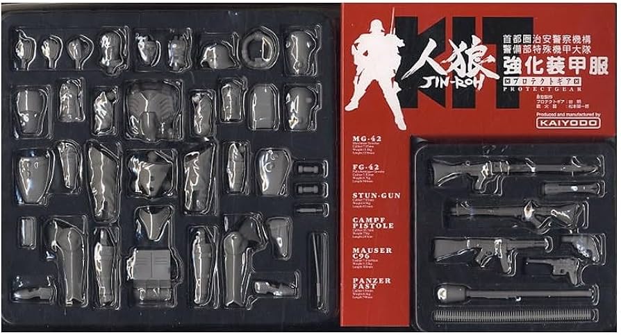 Amazon | 海洋堂 人狼 JIN‐ROH プロテクトギア 強化装甲服 組立キット