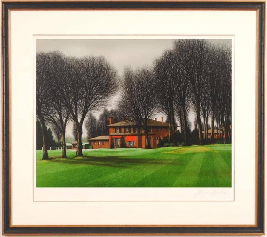 ジャック・デペルト リトグラフ ポーランド郊外の小道のある風景 美術