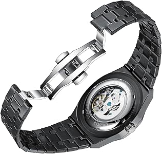 Amazon.com: MNWT CHENXI Men Full Stainless Steel Automatic