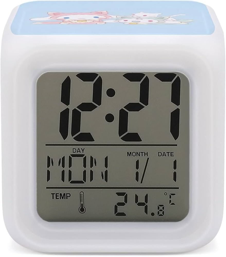 Amazon.co.jp: シナモロール シナモン 目覚まし時計 デジタル置き時計