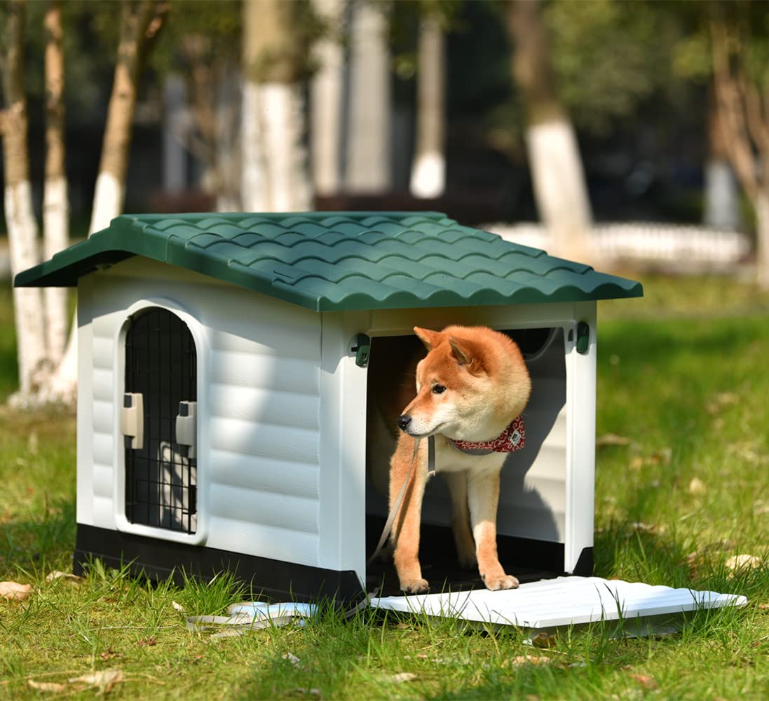 Amazon | TopCloud 犬小屋 屋外用 犬舎 室外 中型犬用 大型犬用 ドア