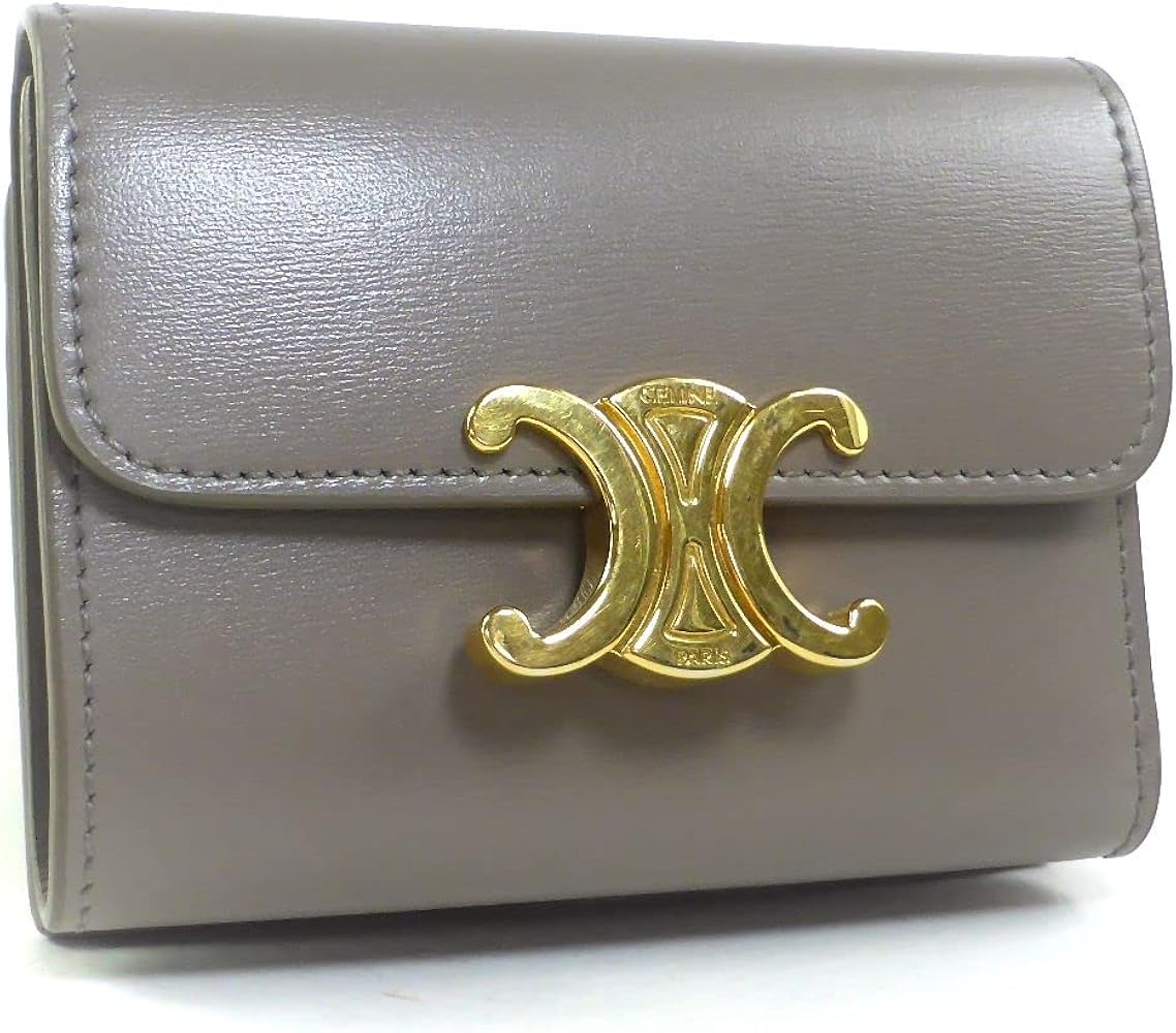CELINE】セリーヌ スモールウォレット トリオンフ☆ぺブル CELINE