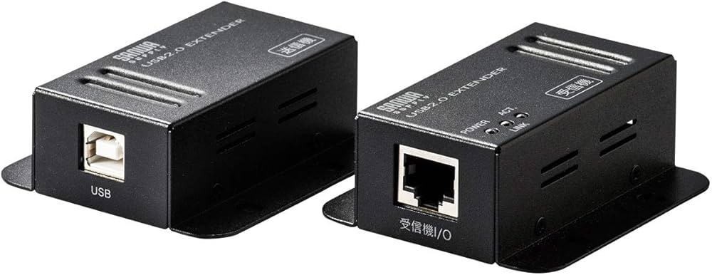 Amazon | サンワダイレクト USBエクステンダー 最大50m延長 USBハブ×2