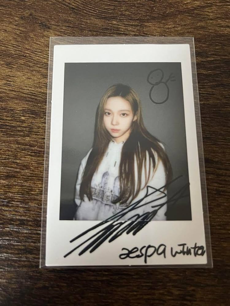 aespa ウィンター 直筆サイン入りポスター espoir aespaウィンターの