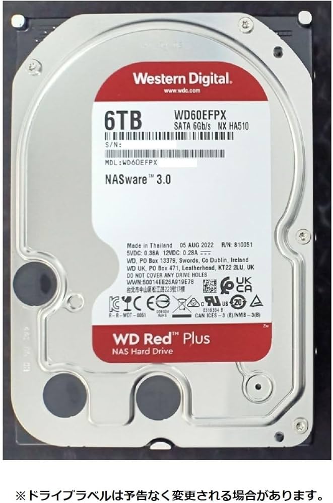 Amazon | Western Digital ウエスタンデジタル WD Red Plus 内蔵 HDD
