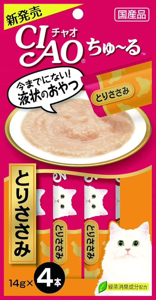 Amazon | チャオ (CIAO) ちゅ~る とりささみ 4本×6個 (セット) 猫用