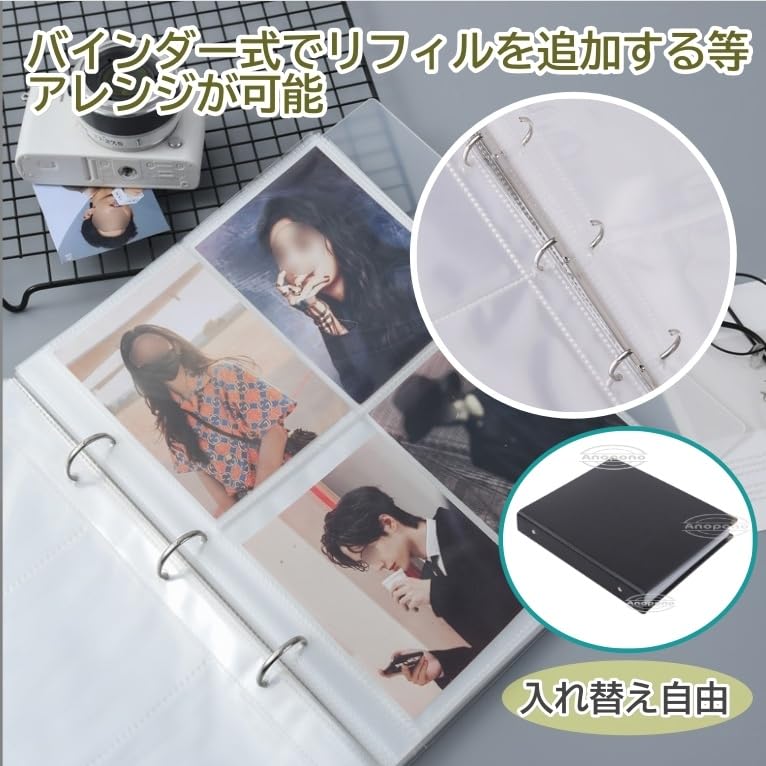 Amazon.co.jp: Anopono ブロマイド 収納 ファイル ホルダー 写真 保管