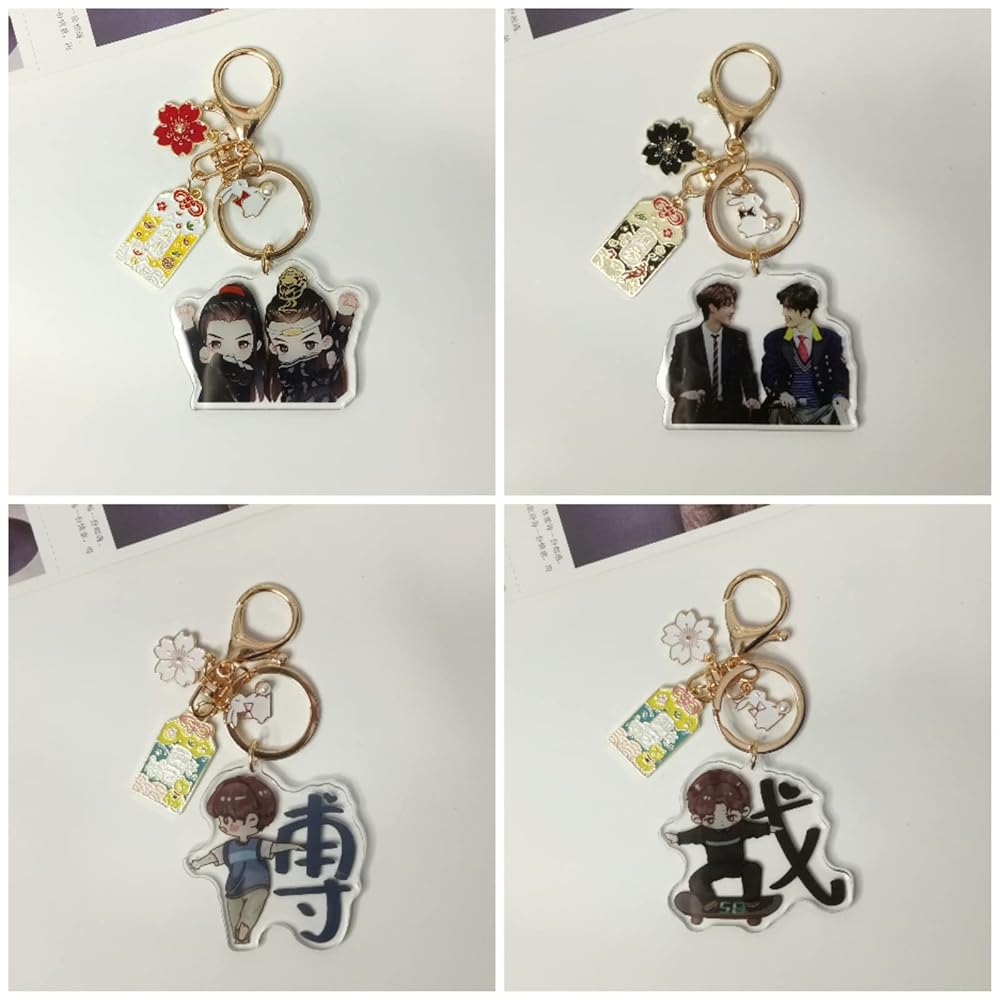 うさぎちゃんです❣️王一博 肖戦 博君一肖 うさぎ&猫 レジンキーホルダー