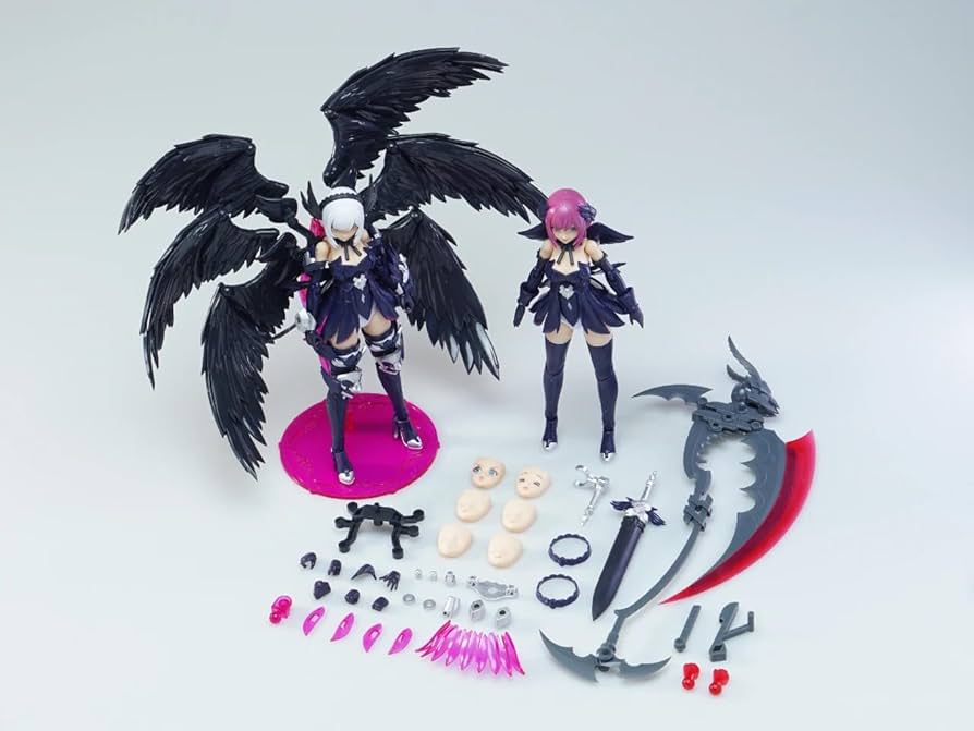 Amazon.co.jp: 豊羽模型 1/12 機甲少女 六翼の黒い天使 素体セット