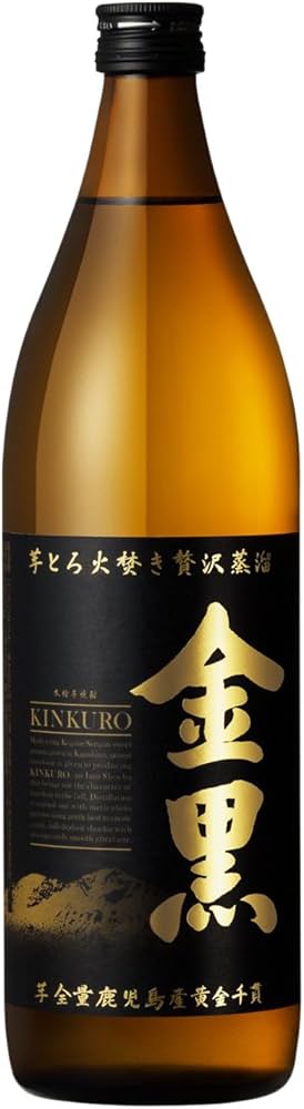 Amazon.co.jp: 本格芋焼酎 金黒 25度 [ 焼酎 900ml ] : 食品・飲料・お酒