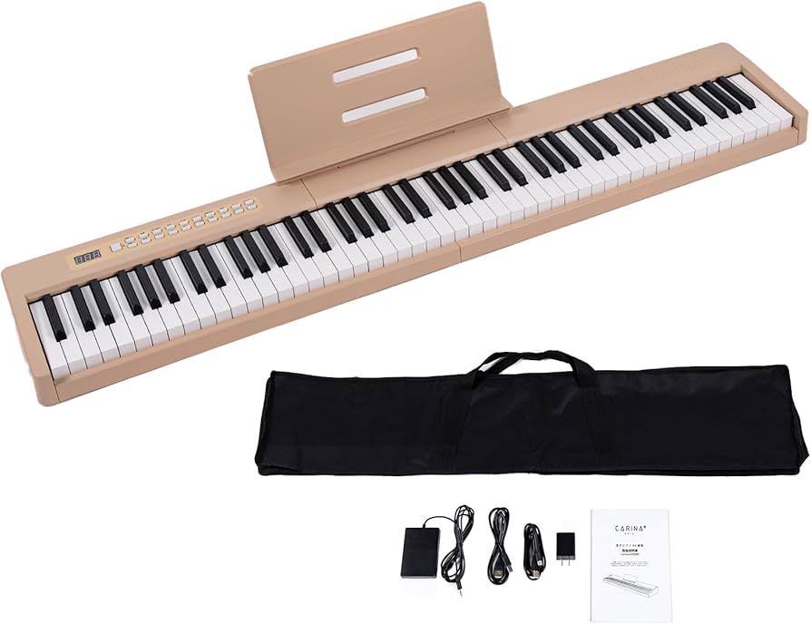 二コマク 電子ピアノ88鍵盤オークベージュ