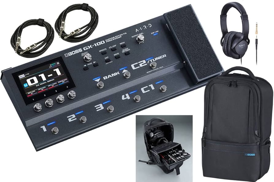 Amazon | BOSS/GX-100+CB-BU10 Utility Gig Bag SET [ヘッドフォン