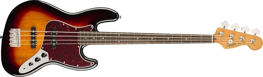 Amazon.com: Squier Classic Vibe 60s Jazz Bass, 3-Color Sunburst