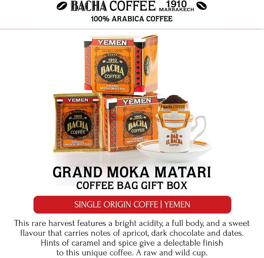 Amazon.com : Bacha Coffee | Grand Moka Matari Yemen Single Origin