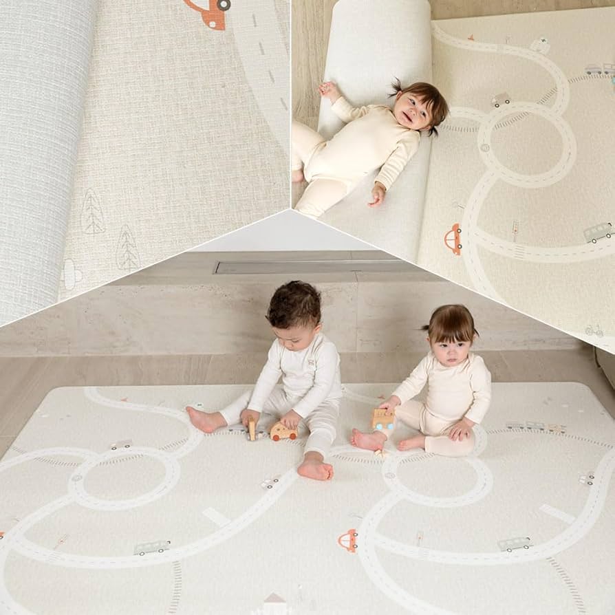 Amazon.co.jp: Dwinguler もちもちクッションプレイマット 防水 130