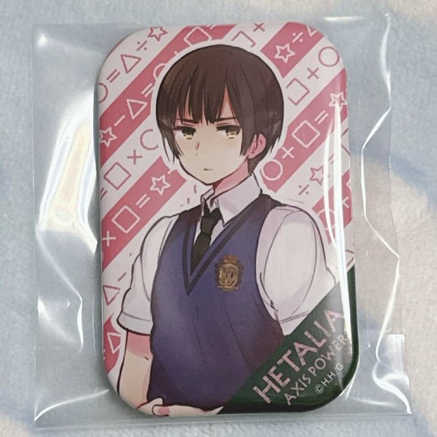 ヘタリア チェンジング缶バッジ イタリア 日本 学園ヘタリア 制服 本田