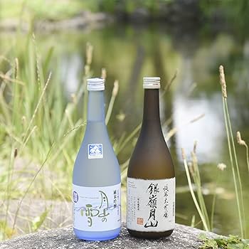 Amazon.co.jp: 月山酒造 銀嶺月山 受賞記念セット 2種 詰合せ 月山の雪