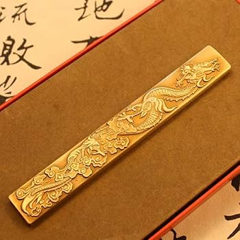 Amazon | 龍 文鎮 どう真鍮製 置いて使う文鎮 竜 ドラゴン 書道用品
