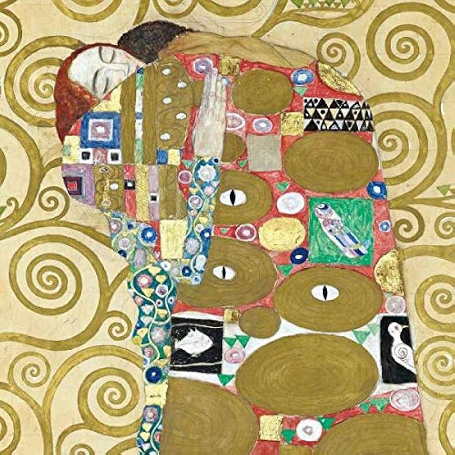 クリムト「抱擁」 変型珍しい額装！額縁 クリムト「抱擁」 変型珍しい