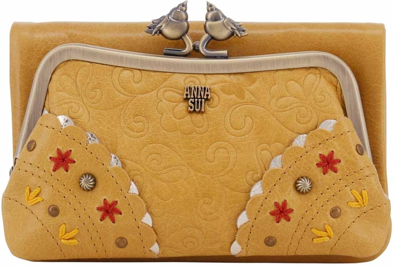 Amazon | [アナスイ] 二つ折り財布 がま口 本革 レディース リトル