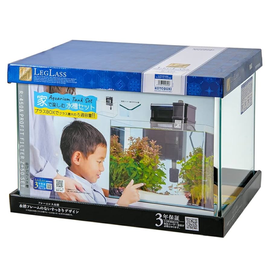 60cm 曲げガラス水槽 コトブキプログレ セット