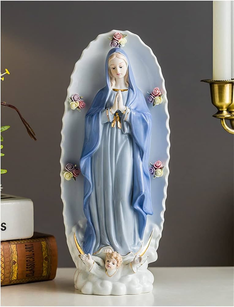 Amazon.co.jp: マリア像 マドンナ 祈り 聖母マリア彫像 聖なる置物