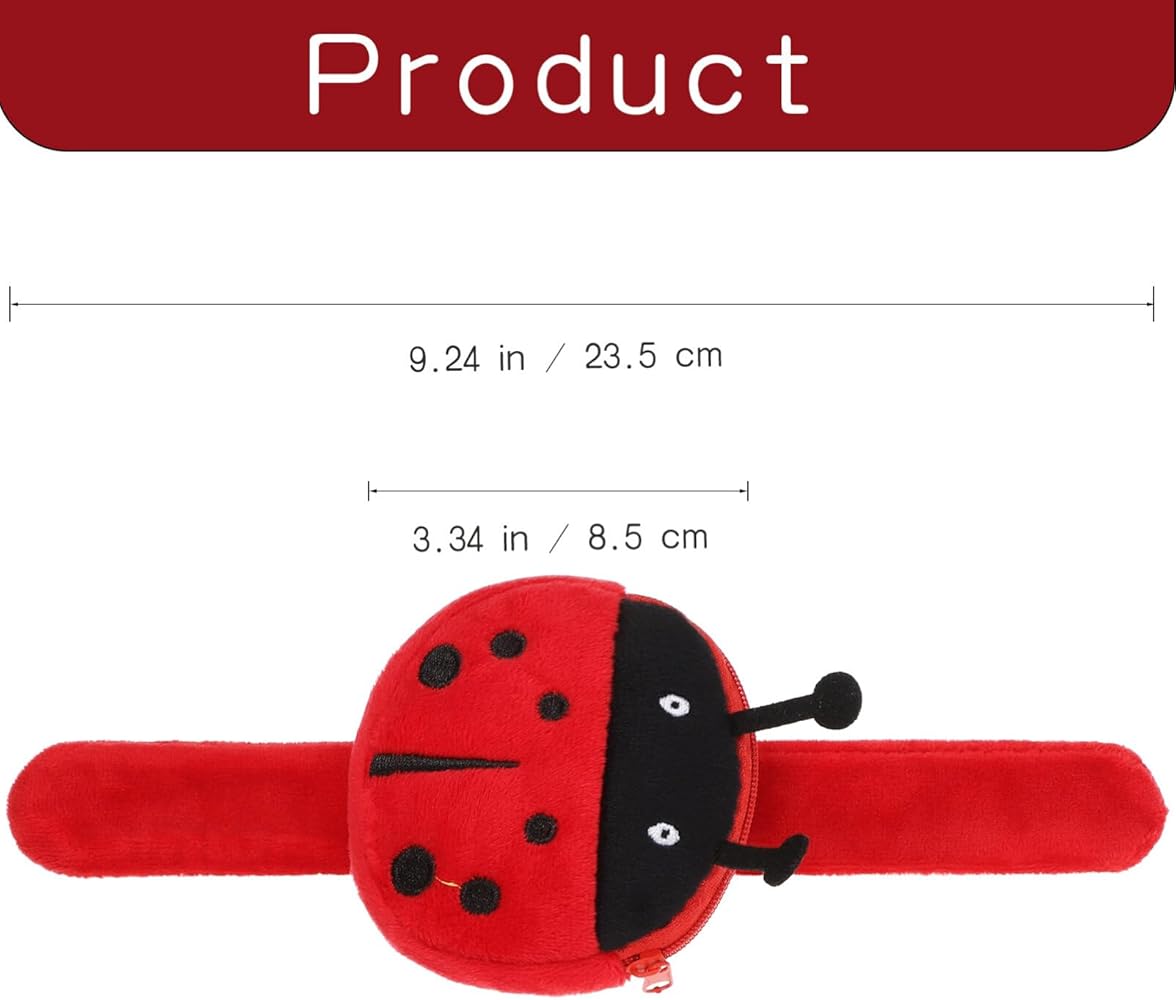 Amazon.com: Abaodam 2Pcs Animal Slap Bracelet Coin Purse Ladybug