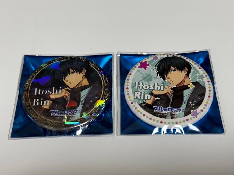ブルーロック 缶バッジ UGC 糸師 凛 ホログラム レア ノーマル 2点セット