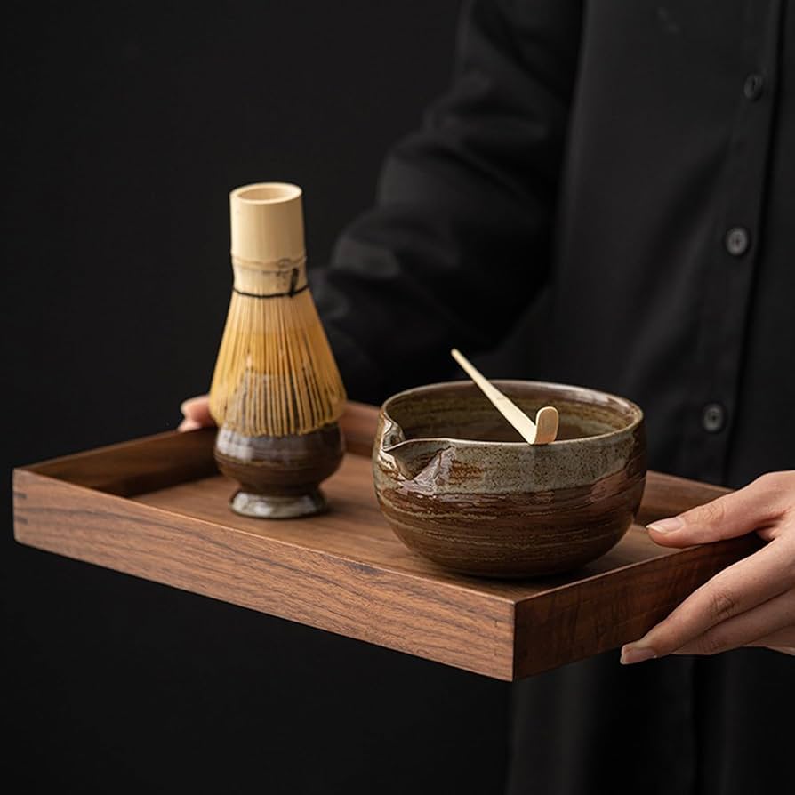 Amazon | 抹茶碗 窯変抹茶茶碗4点セット[直径約13.8×高さ7cm] 茶道具