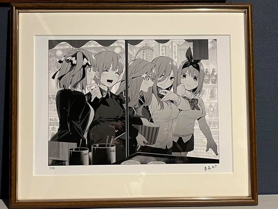 五等分の花嫁 中野二乃 Anique 記念額装絵 複製原画