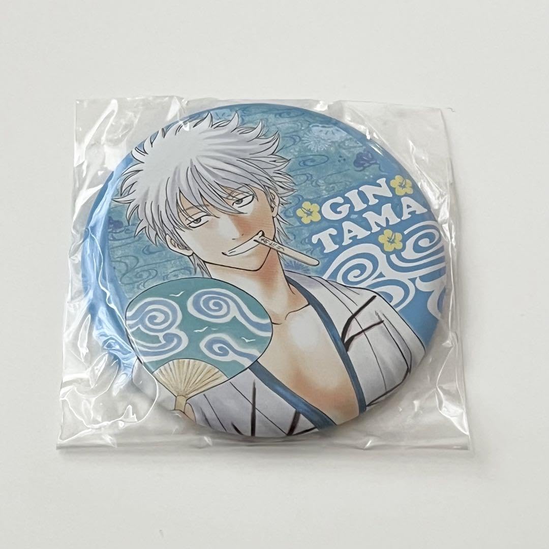 銀魂 坂田銀時 缶バッジ ジャンプステーション沖縄限定 銀魂 坂田銀時