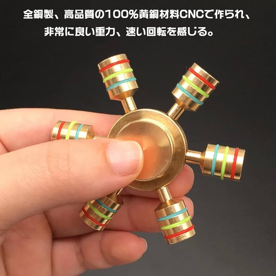 Amazon | HY-MS Hand Spinner ハンドスピナー 指スピナー 超耐久性