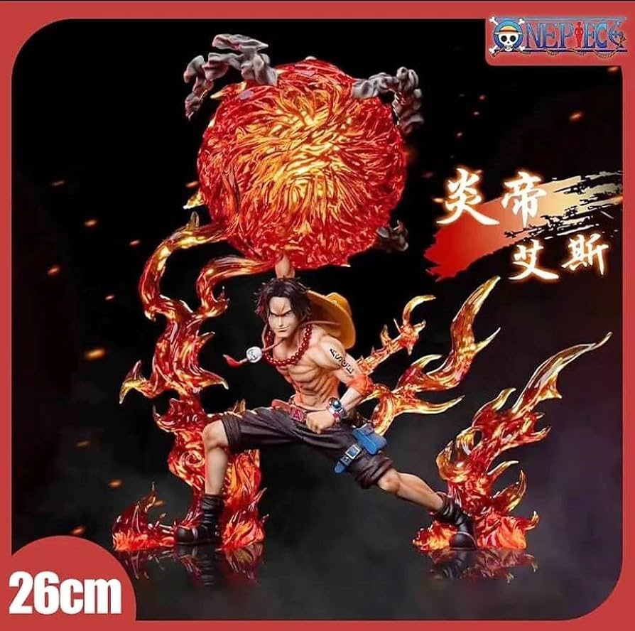 Amazon.co.jp: ワンピ ース 火拳のエース 炎帝 フィギュア ガレージ