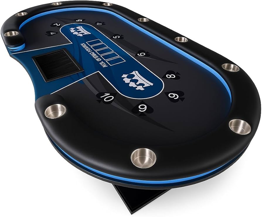 Amazon.co.jp: TiltPlay ポーカーテーブル 高級 10人対応 家庭用 業務