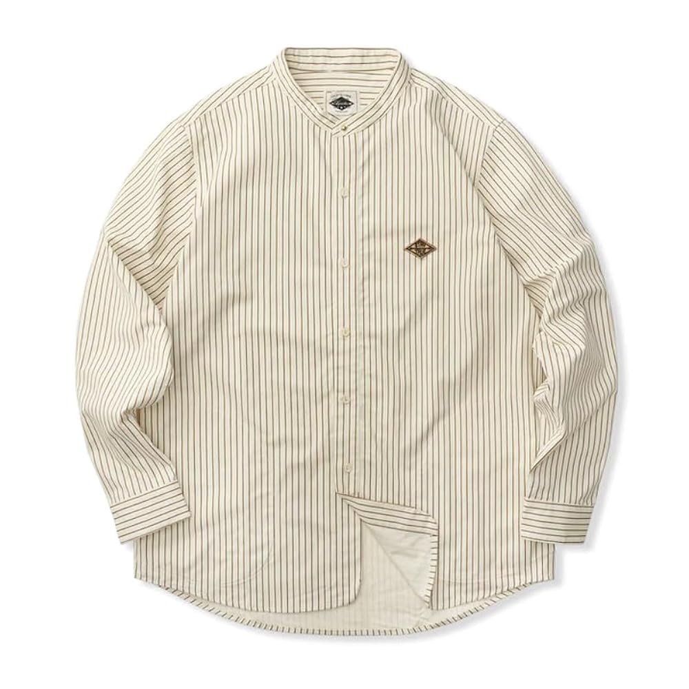 スーパービーバー ベースボールシャツ ストライプ Lサイズ SUPER