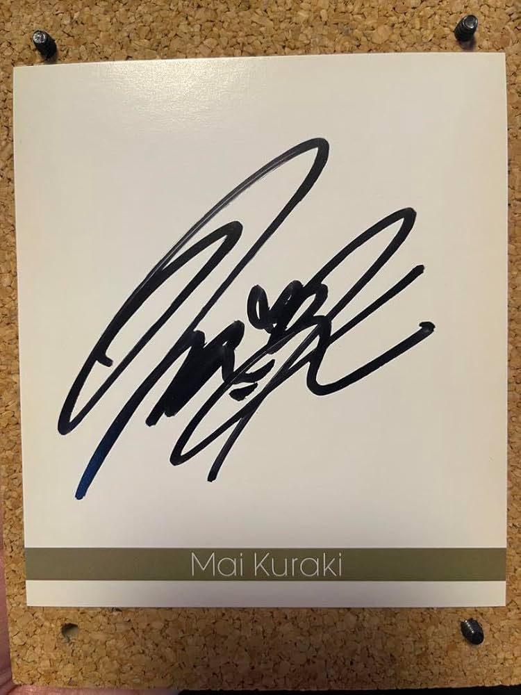 倉木麻衣 直筆サイン色紙 2枚セット 名探偵コナン 倉木麻衣 直筆