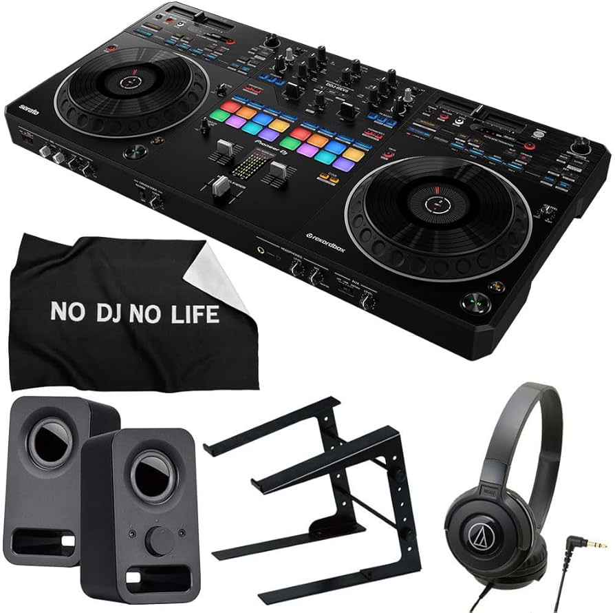 DDJ-FLX4 ほこりよけカバー、ヘッドホン付き