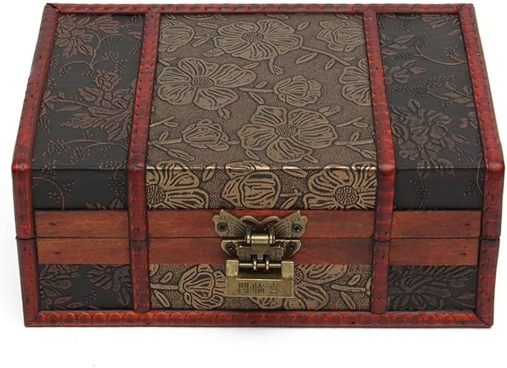 Amazon.co.jp: アンティーク木箱レトロ絶妙な収納ボックス中国