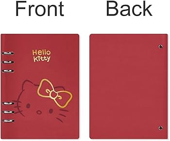Amazon.co.jp: ハローキティ システム手帳 PU ノートメモ帳 バインダー
