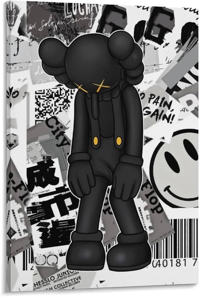 Amazon.co.jp: KAWS Sesame Street 絵画 インテリア カウズ セサミ